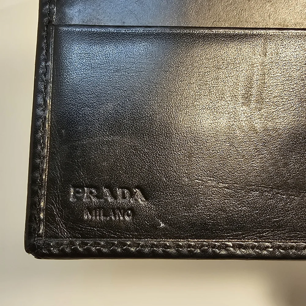 Prada Black Leather Wallet - Mens - Picture 14 of 14